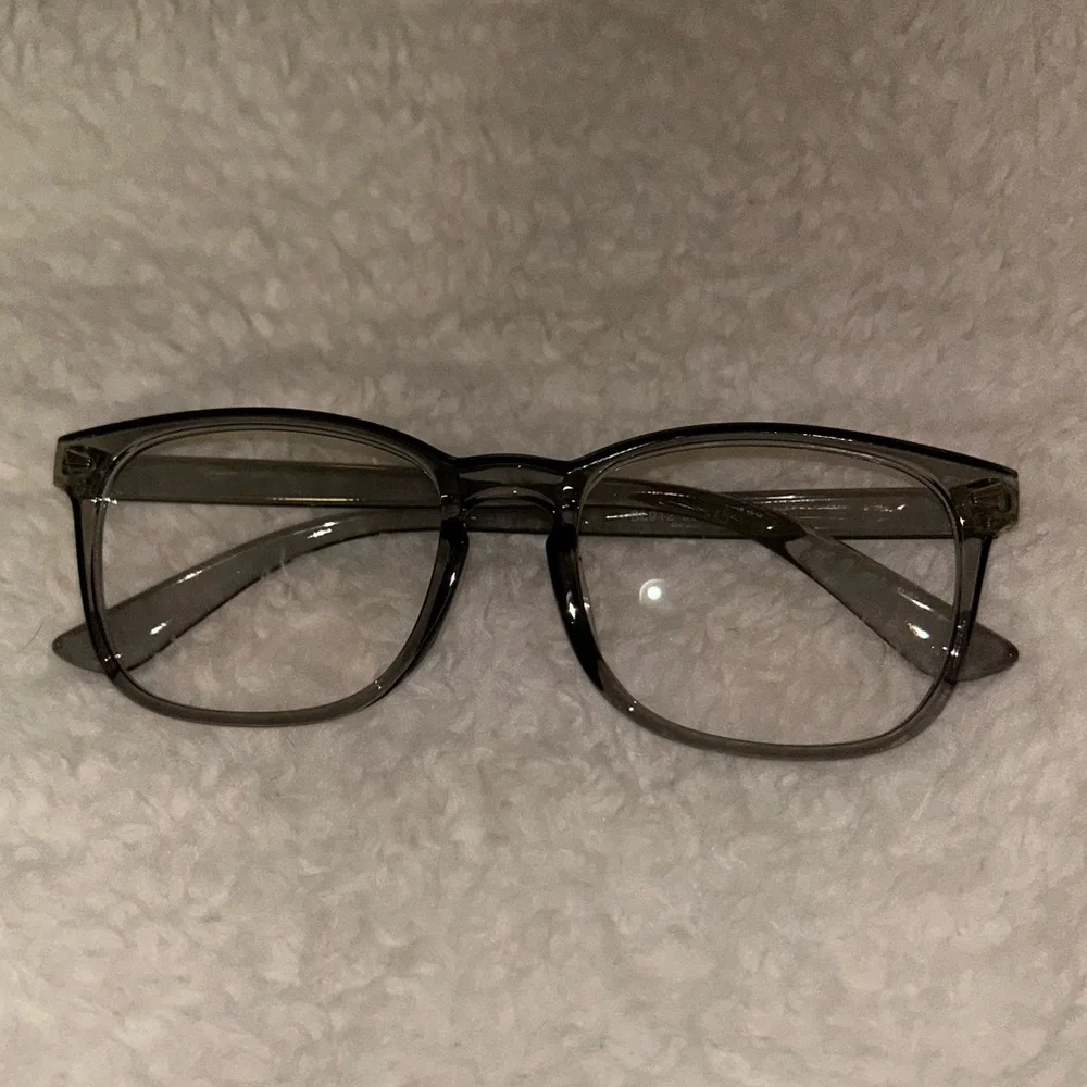 Gray Square Blue Light Glasses NEW